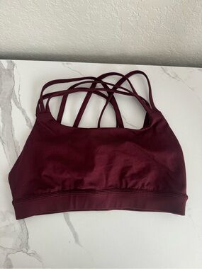 Lululemon free to be bra maroon